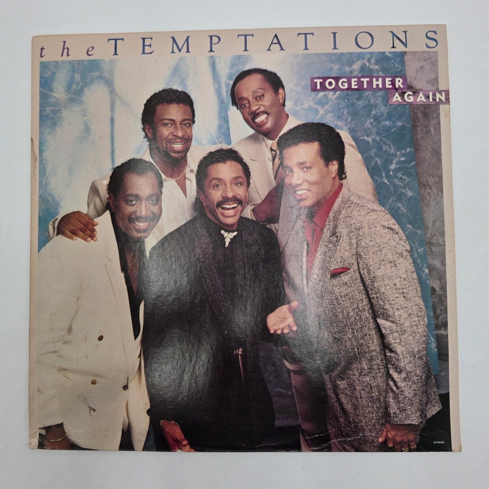 The Temptations Together Again Vinyl LP 1987 Motown 6246ML R&B Soul